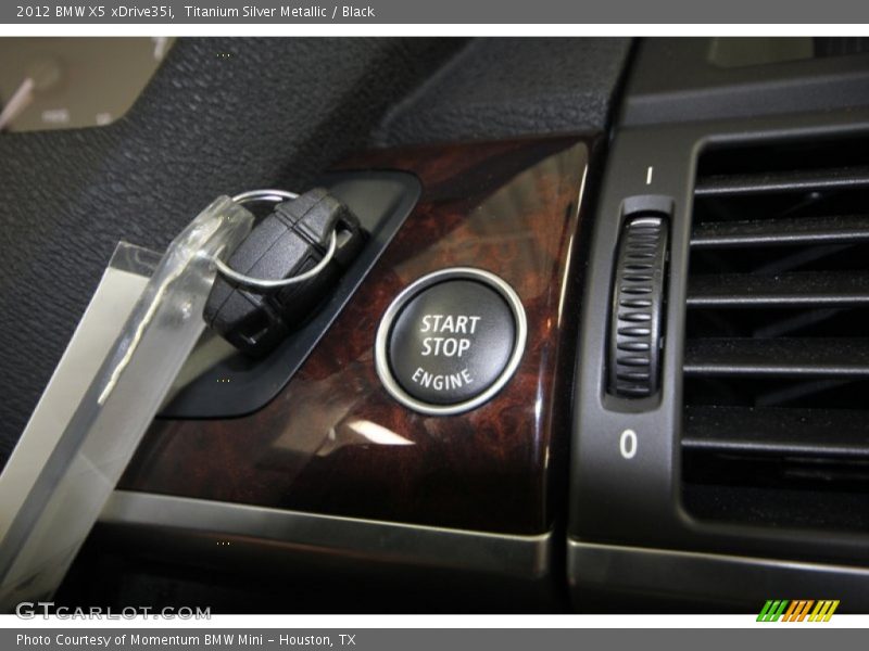 Titanium Silver Metallic / Black 2012 BMW X5 xDrive35i