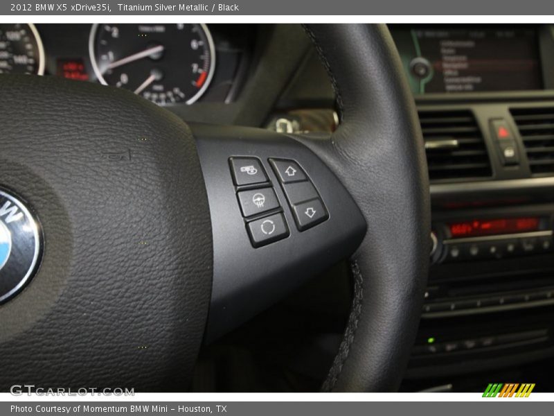 Titanium Silver Metallic / Black 2012 BMW X5 xDrive35i