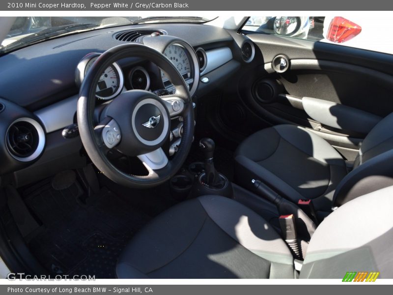 Pepper White / Grey/Carbon Black 2010 Mini Cooper Hardtop