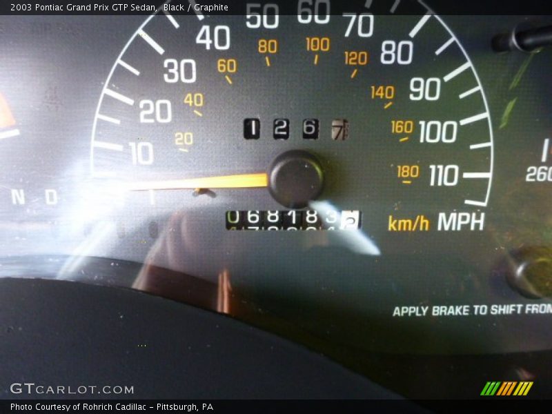 Black / Graphite 2003 Pontiac Grand Prix GTP Sedan