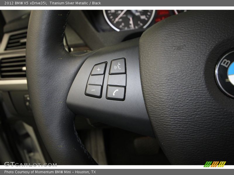 Titanium Silver Metallic / Black 2012 BMW X5 xDrive35i