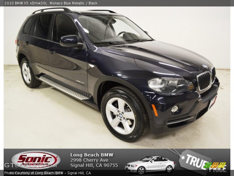 Monaco Blue Metallic / Black 2010 BMW X5 xDrive30i