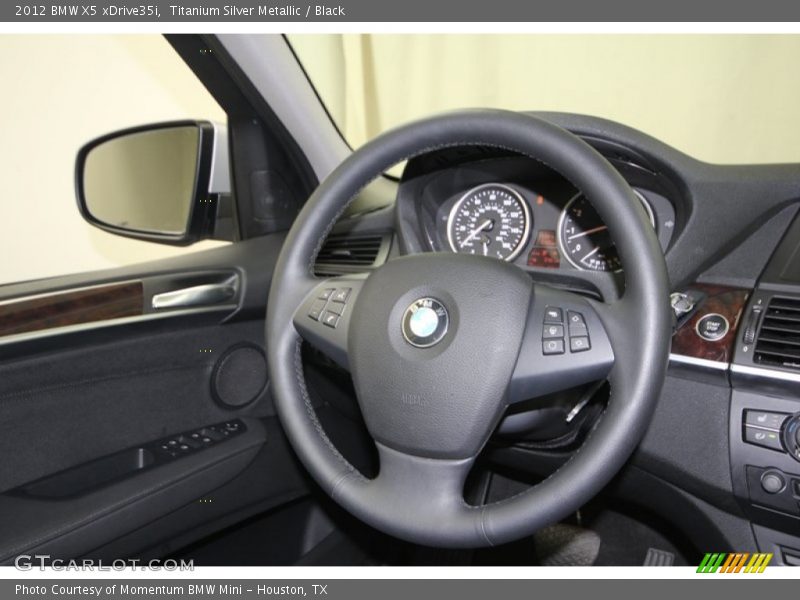 Titanium Silver Metallic / Black 2012 BMW X5 xDrive35i