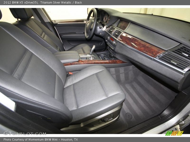 Titanium Silver Metallic / Black 2012 BMW X5 xDrive35i