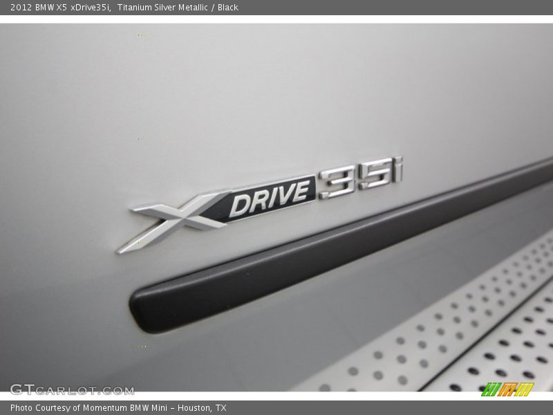 Titanium Silver Metallic / Black 2012 BMW X5 xDrive35i
