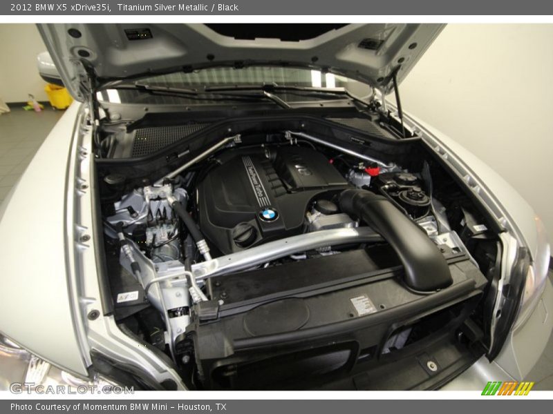 Titanium Silver Metallic / Black 2012 BMW X5 xDrive35i