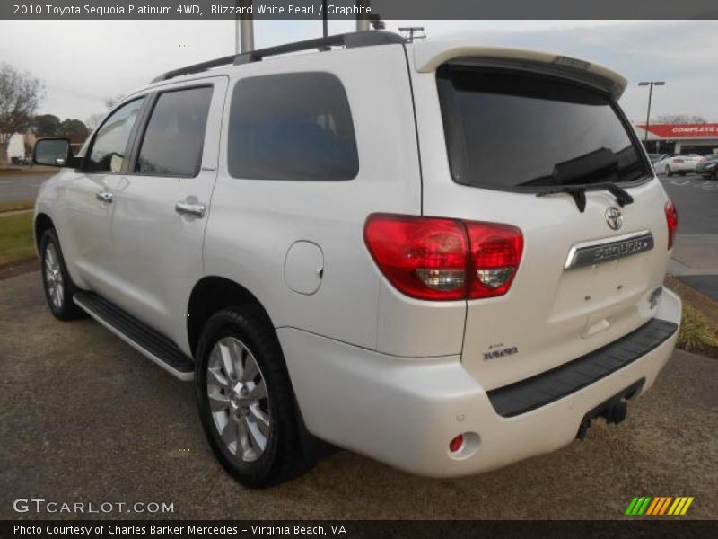 Blizzard White Pearl / Graphite 2010 Toyota Sequoia Platinum 4WD