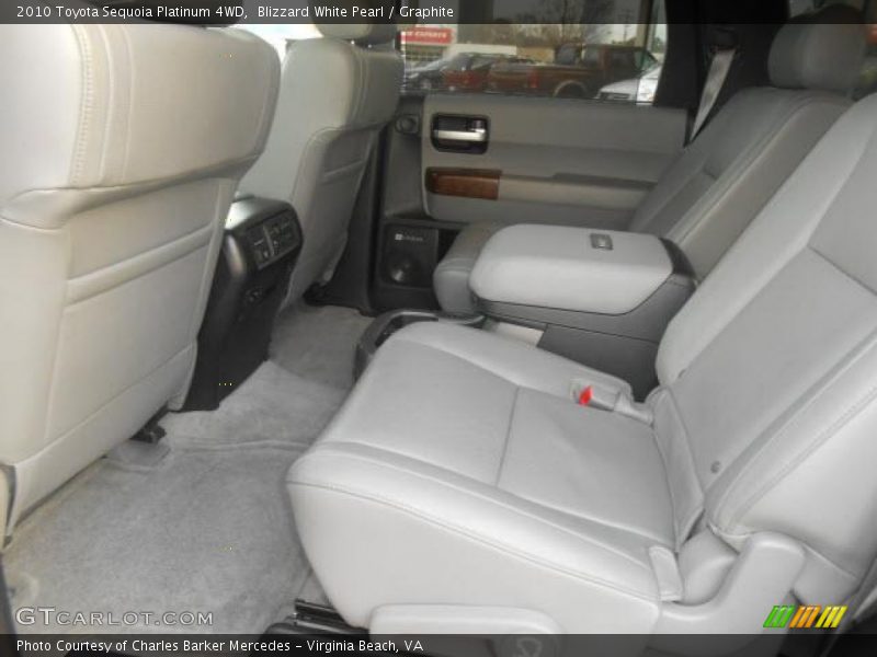 Rear Seat of 2010 Sequoia Platinum 4WD