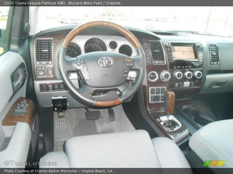 Dashboard of 2010 Sequoia Platinum 4WD