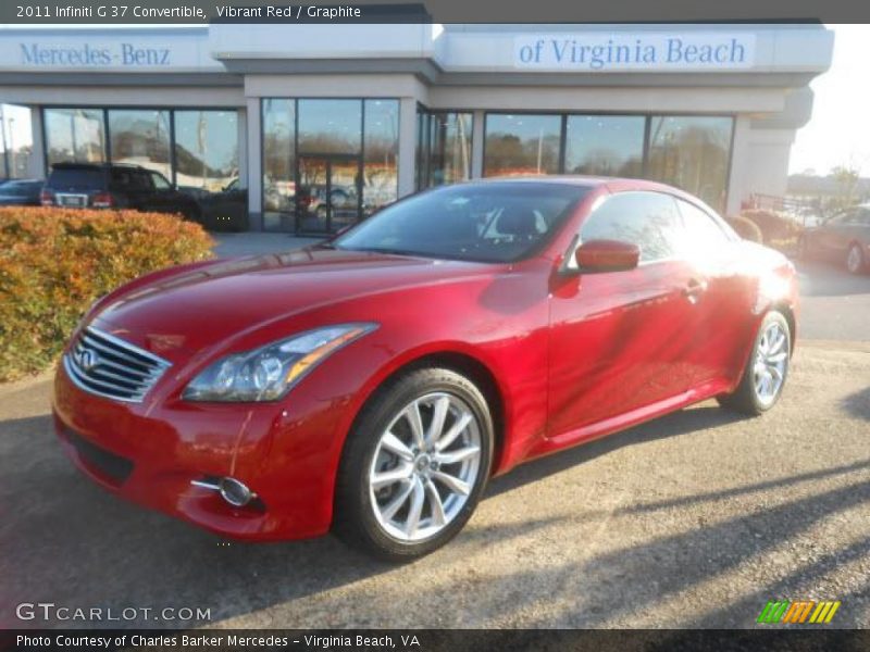 Vibrant Red / Graphite 2011 Infiniti G 37 Convertible