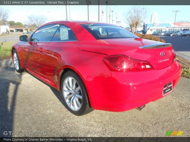 Vibrant Red / Graphite 2011 Infiniti G 37 Convertible