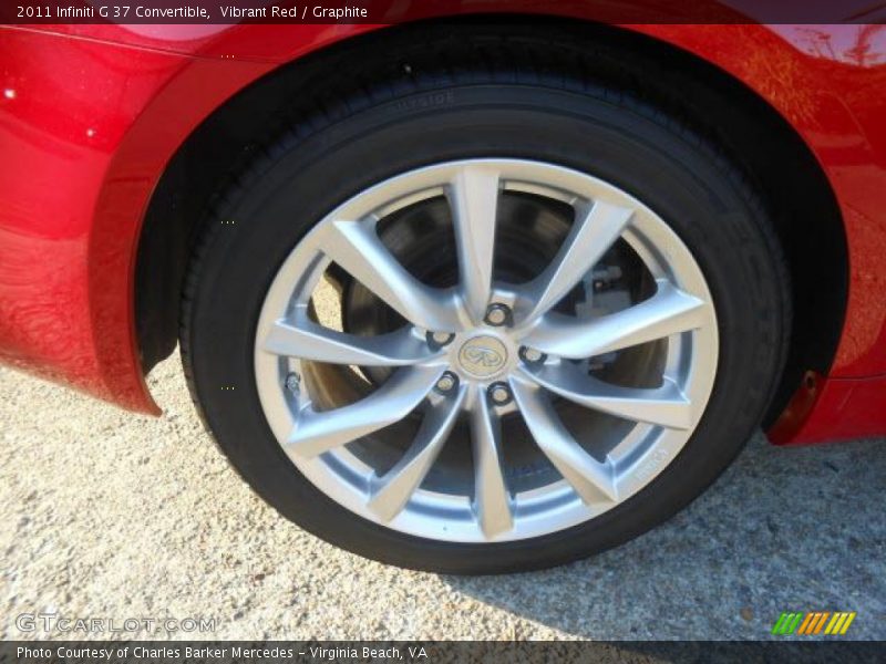 Vibrant Red / Graphite 2011 Infiniti G 37 Convertible