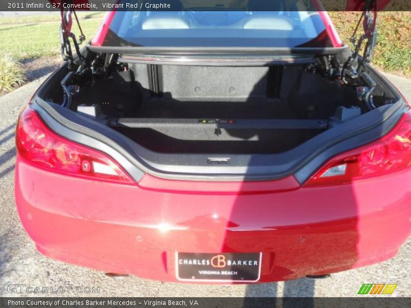 Vibrant Red / Graphite 2011 Infiniti G 37 Convertible