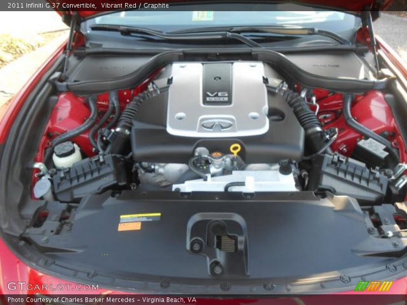Vibrant Red / Graphite 2011 Infiniti G 37 Convertible
