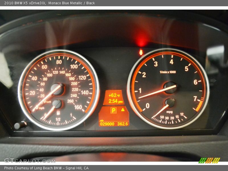 Monaco Blue Metallic / Black 2010 BMW X5 xDrive30i