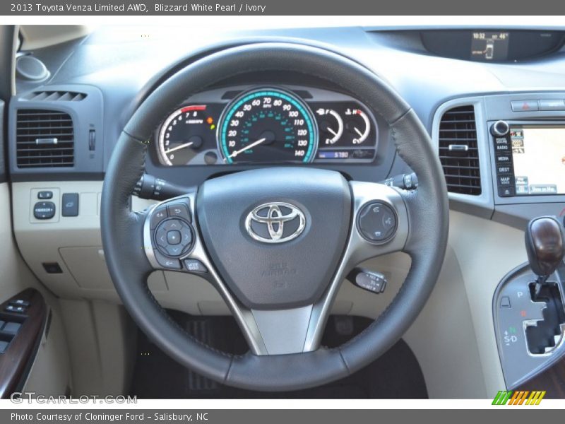 Blizzard White Pearl / Ivory 2013 Toyota Venza Limited AWD