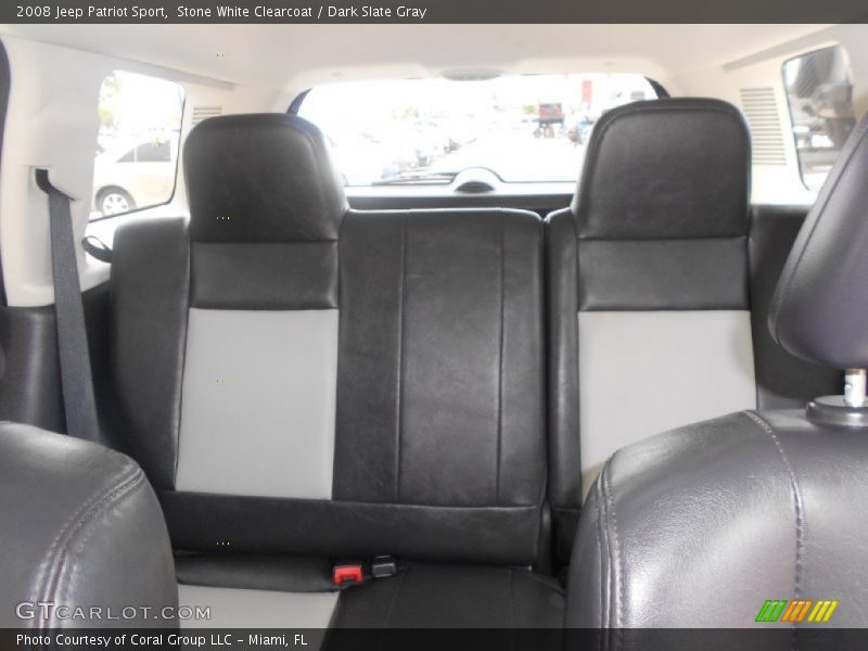 Stone White Clearcoat / Dark Slate Gray 2008 Jeep Patriot Sport