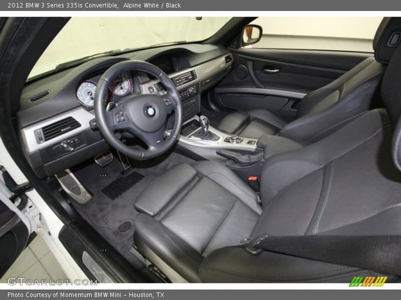 Black Interior - 2012 3 Series 335is Convertible 