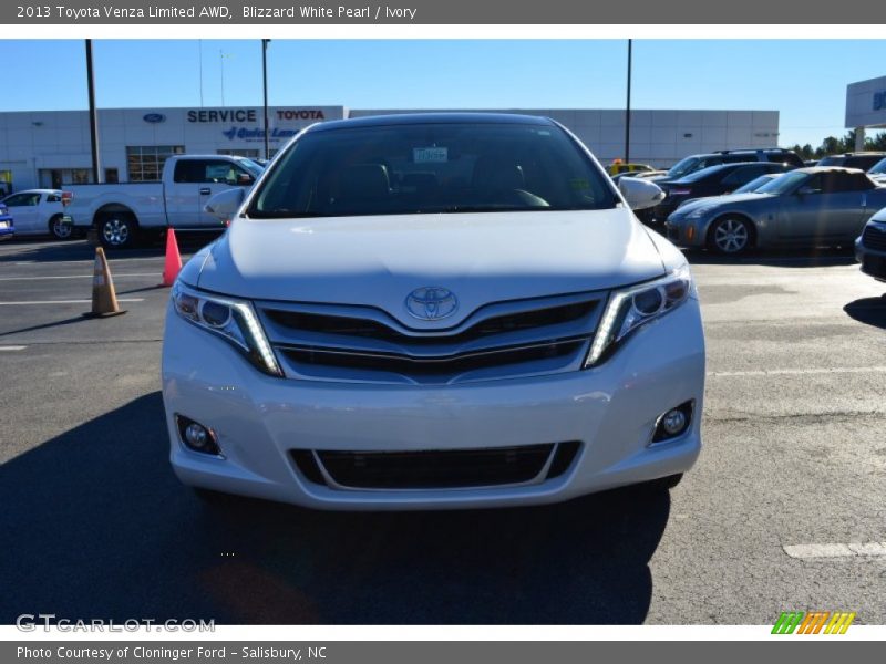 Blizzard White Pearl / Ivory 2013 Toyota Venza Limited AWD