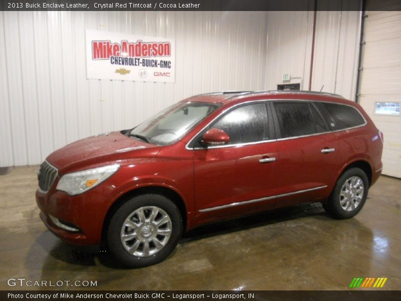 Crystal Red Tintcoat / Cocoa Leather 2013 Buick Enclave Leather