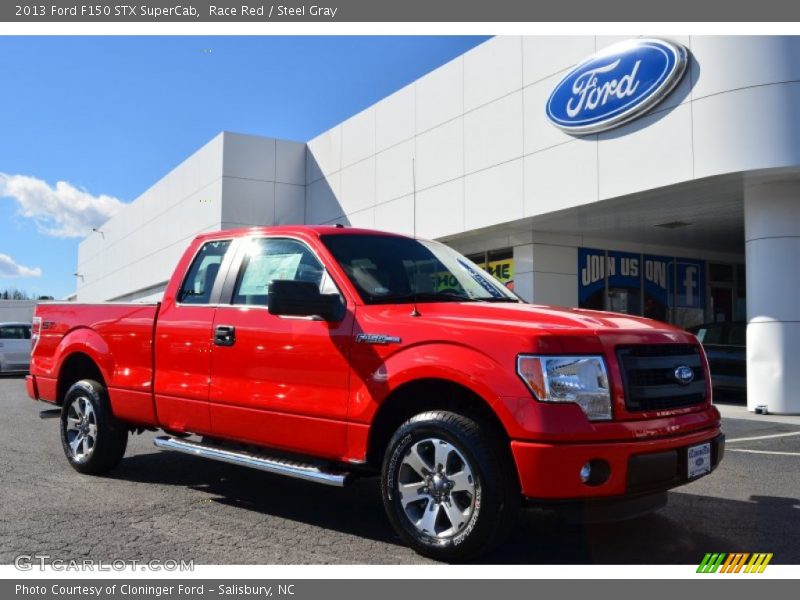 Race Red / Steel Gray 2013 Ford F150 STX SuperCab
