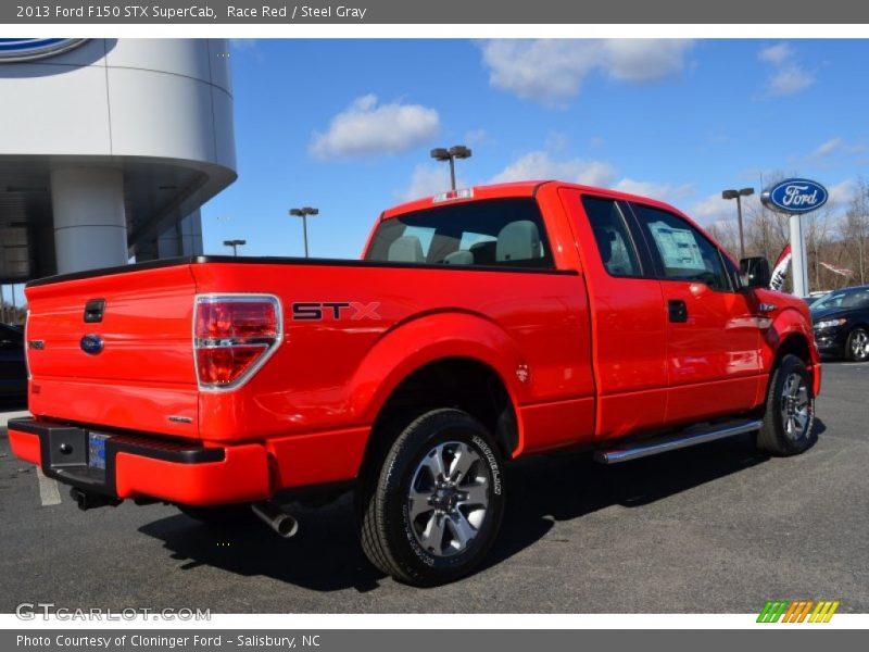 Race Red / Steel Gray 2013 Ford F150 STX SuperCab