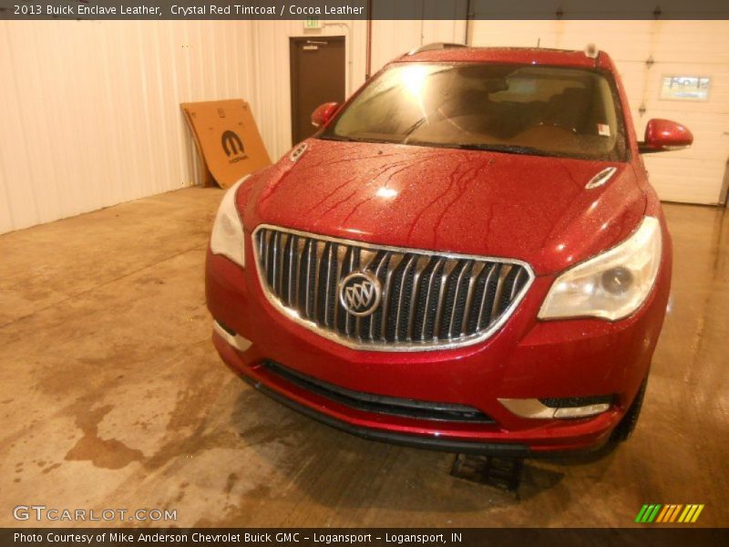 Crystal Red Tintcoat / Cocoa Leather 2013 Buick Enclave Leather