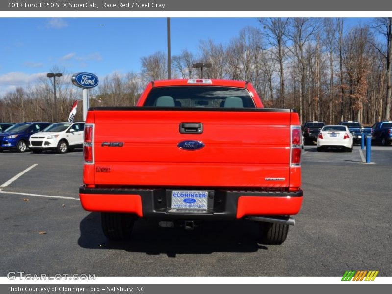 Race Red / Steel Gray 2013 Ford F150 STX SuperCab