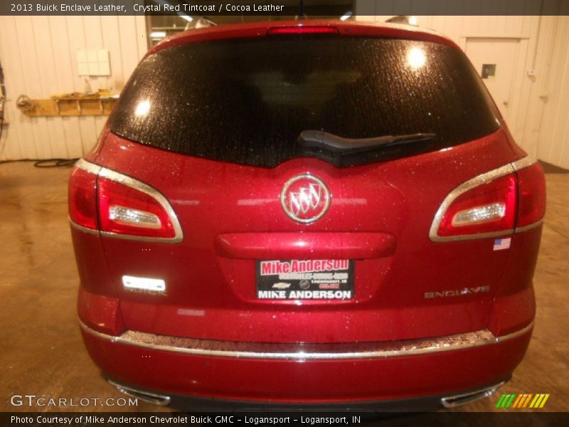 Crystal Red Tintcoat / Cocoa Leather 2013 Buick Enclave Leather