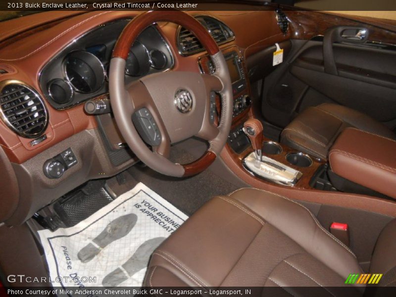 Cocoa Leather Interior - 2013 Enclave Leather 