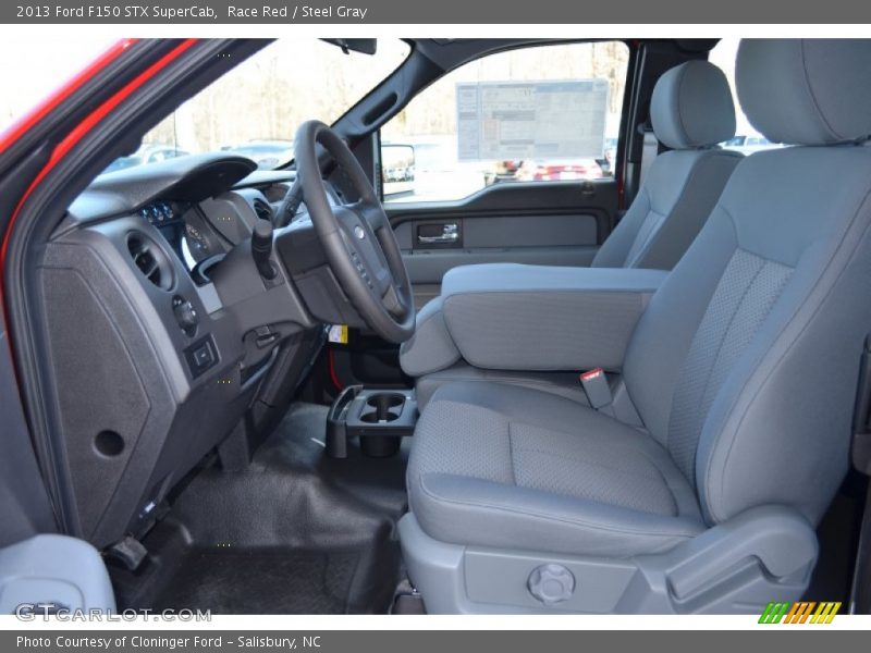 Race Red / Steel Gray 2013 Ford F150 STX SuperCab