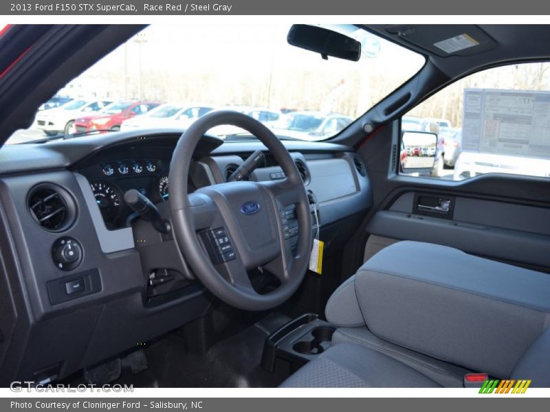 Race Red / Steel Gray 2013 Ford F150 STX SuperCab