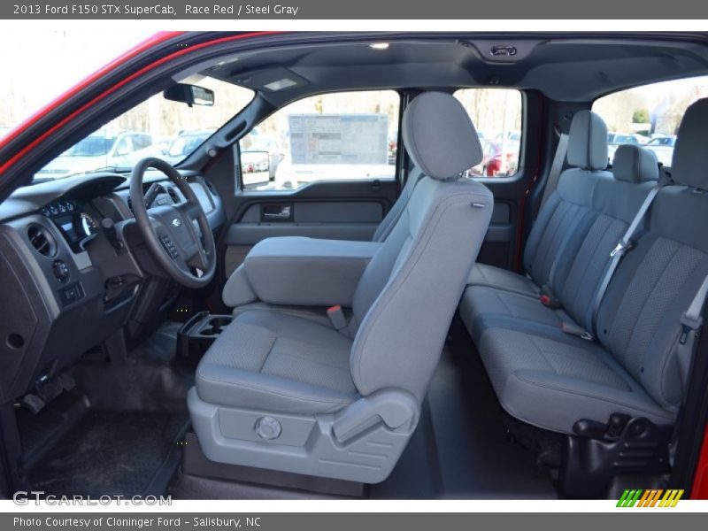 Race Red / Steel Gray 2013 Ford F150 STX SuperCab