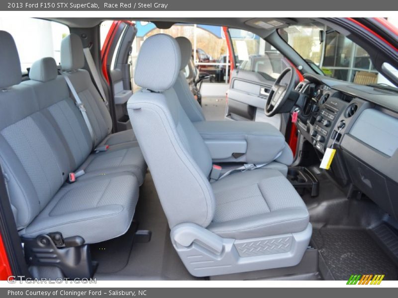 Race Red / Steel Gray 2013 Ford F150 STX SuperCab