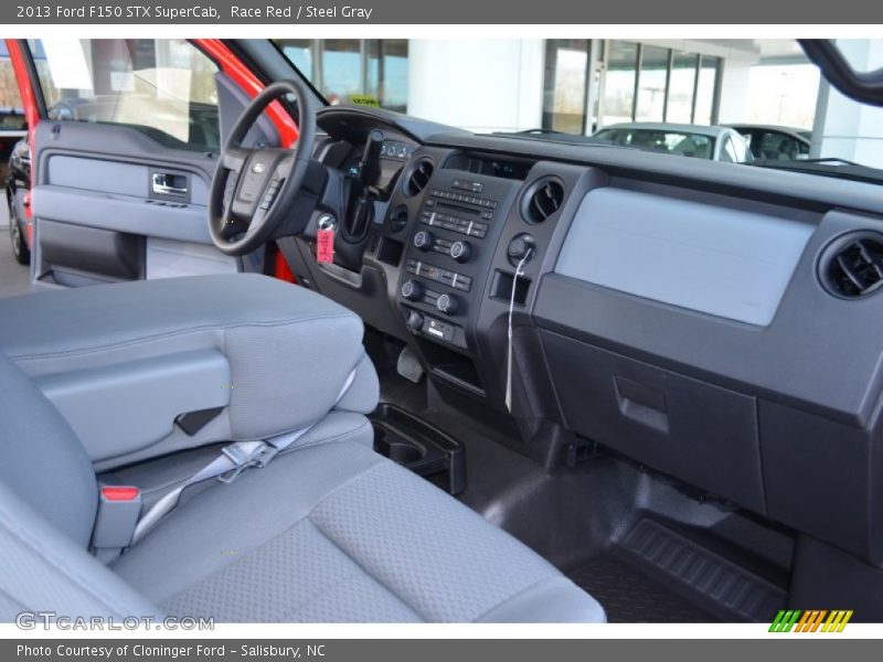 Race Red / Steel Gray 2013 Ford F150 STX SuperCab
