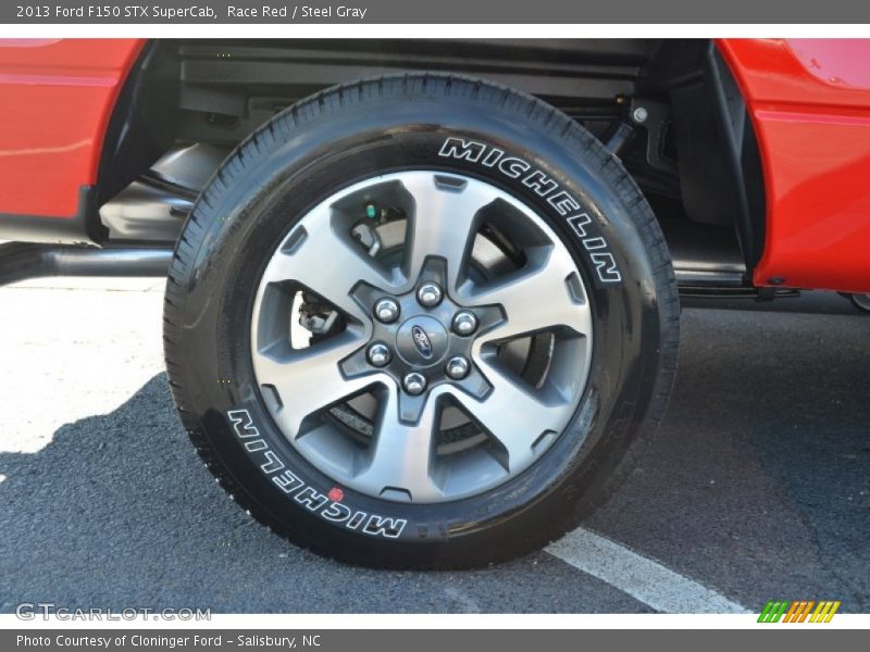 Race Red / Steel Gray 2013 Ford F150 STX SuperCab