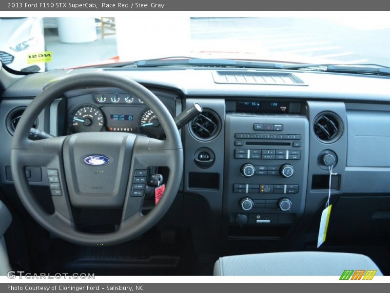 Race Red / Steel Gray 2013 Ford F150 STX SuperCab