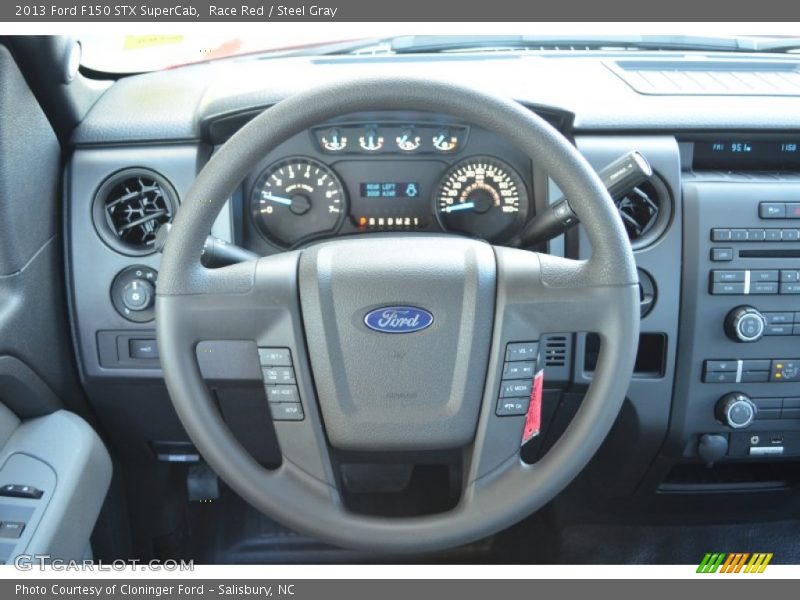 Race Red / Steel Gray 2013 Ford F150 STX SuperCab