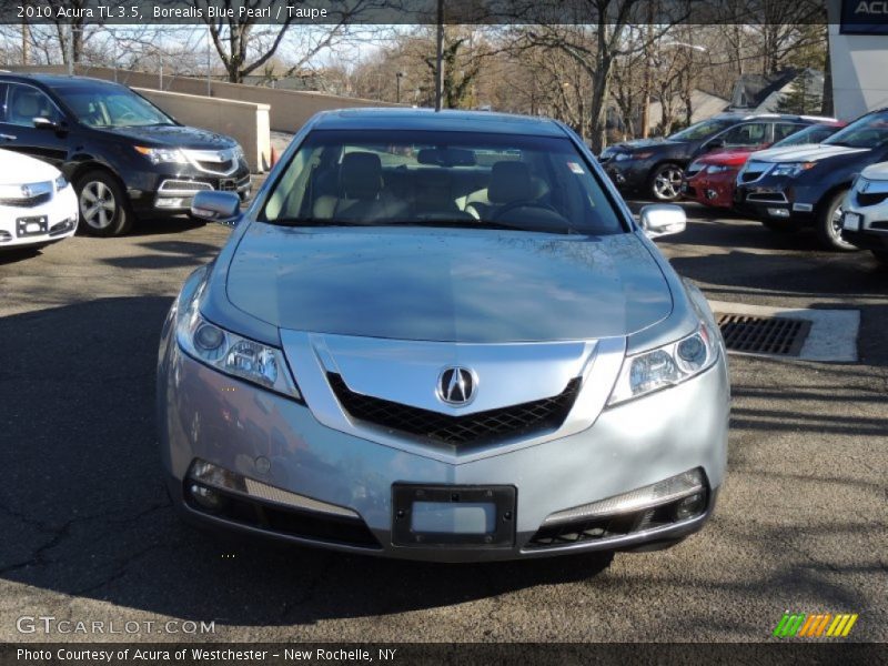 Borealis Blue Pearl / Taupe 2010 Acura TL 3.5