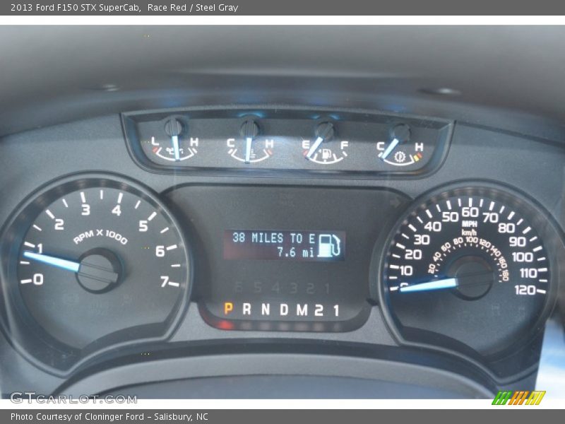 Race Red / Steel Gray 2013 Ford F150 STX SuperCab