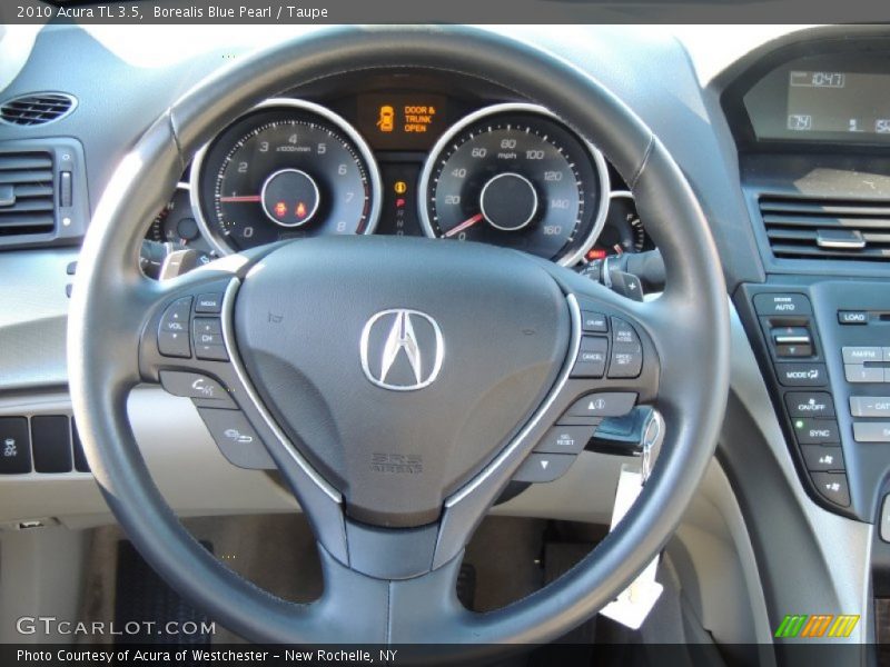 Borealis Blue Pearl / Taupe 2010 Acura TL 3.5
