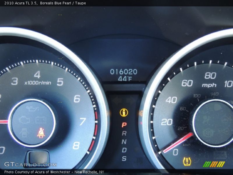 Borealis Blue Pearl / Taupe 2010 Acura TL 3.5