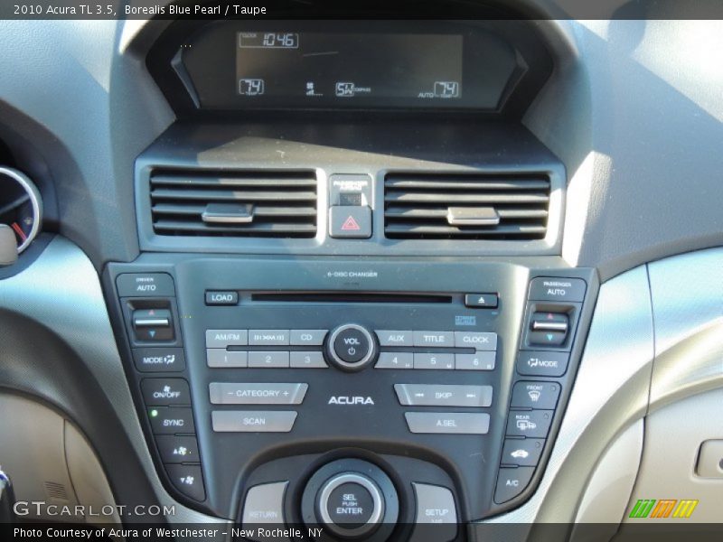 Borealis Blue Pearl / Taupe 2010 Acura TL 3.5