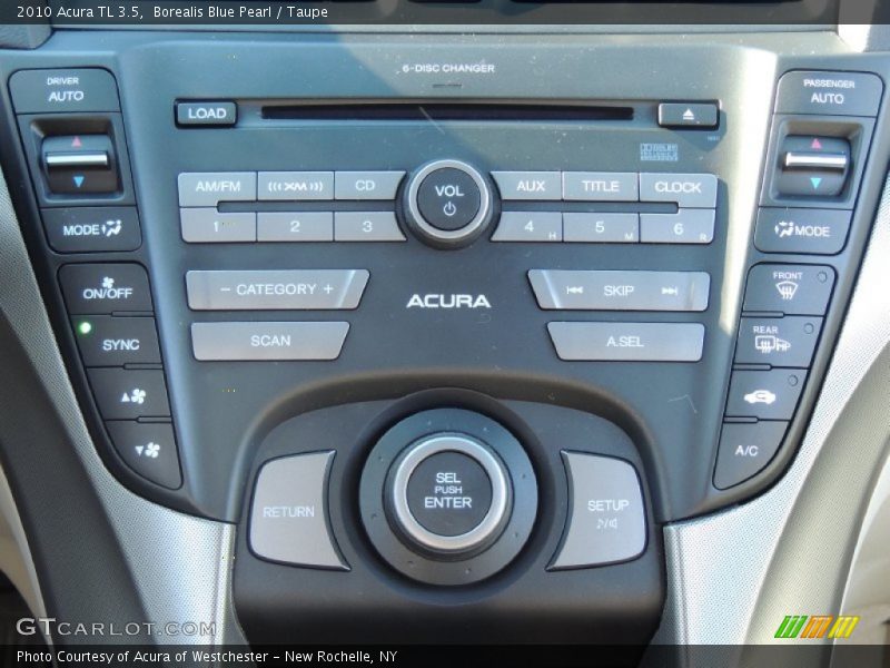 Borealis Blue Pearl / Taupe 2010 Acura TL 3.5