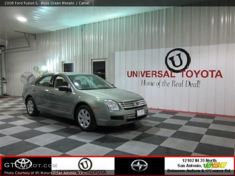 Moss Green Metallic / Camel 2008 Ford Fusion S
