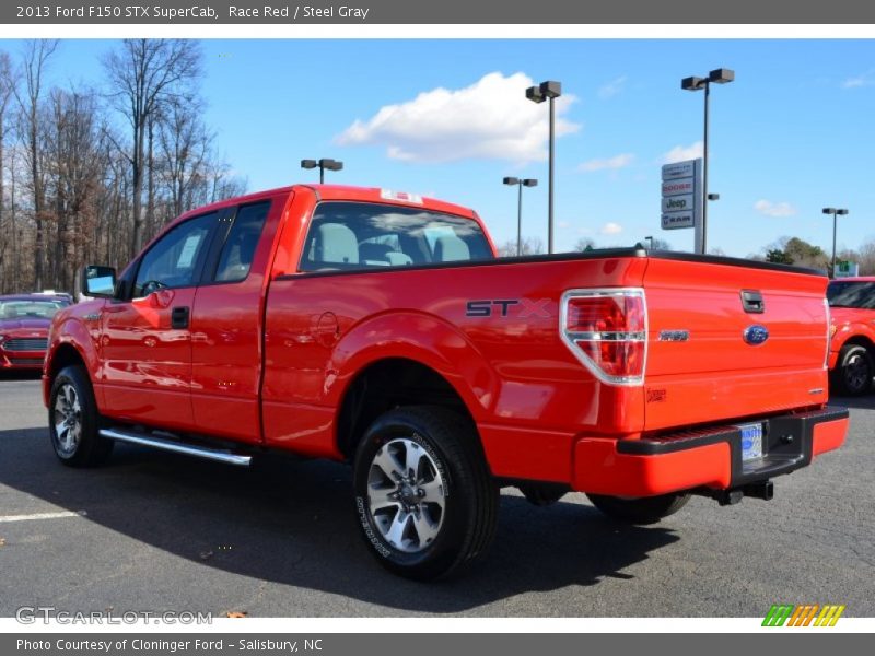 Race Red / Steel Gray 2013 Ford F150 STX SuperCab