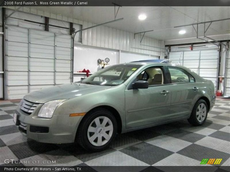 Moss Green Metallic / Camel 2008 Ford Fusion S
