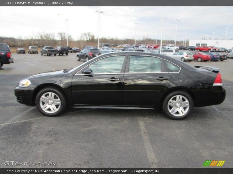 Black / Gray 2012 Chevrolet Impala LT