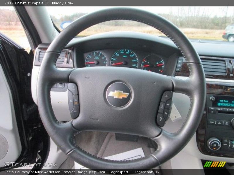 Black / Gray 2012 Chevrolet Impala LT