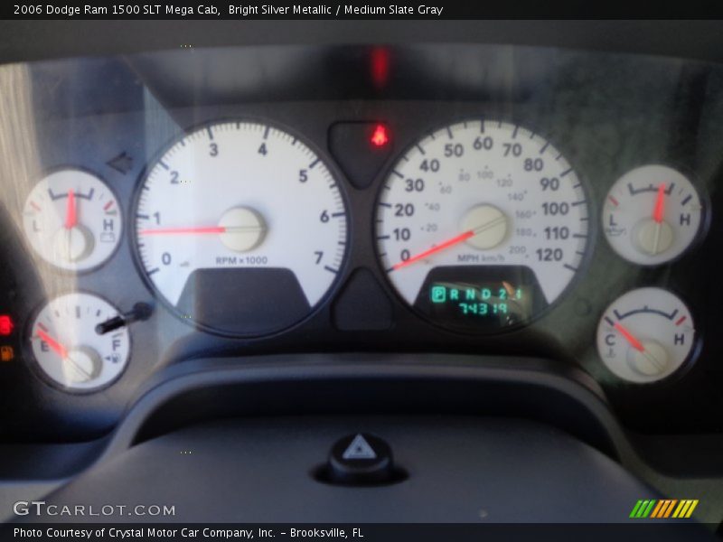 Bright Silver Metallic / Medium Slate Gray 2006 Dodge Ram 1500 SLT Mega Cab